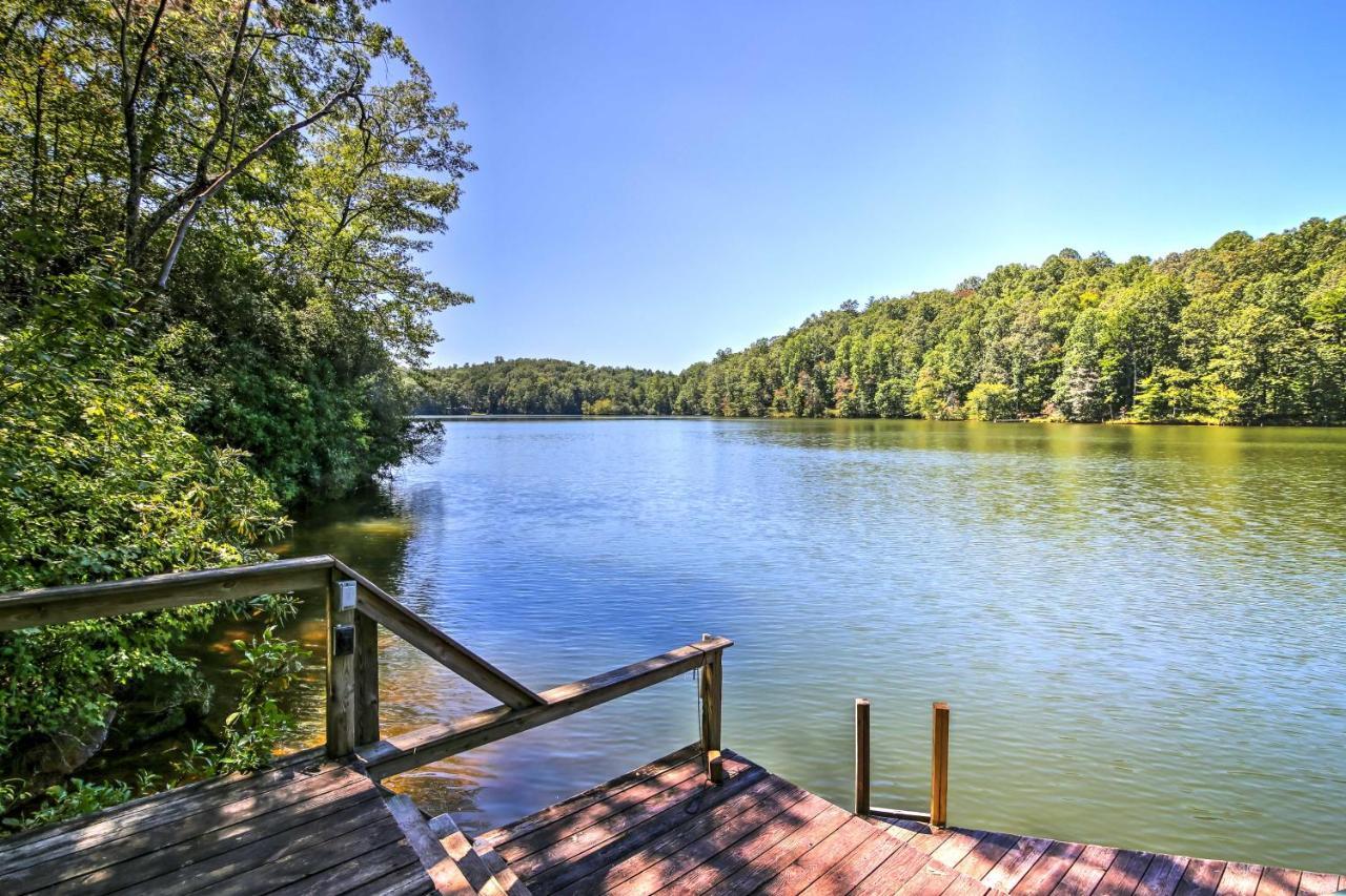 Lakefront Mountain Rest Cottage With Gas Fireplace! 왈할라 외부 사진