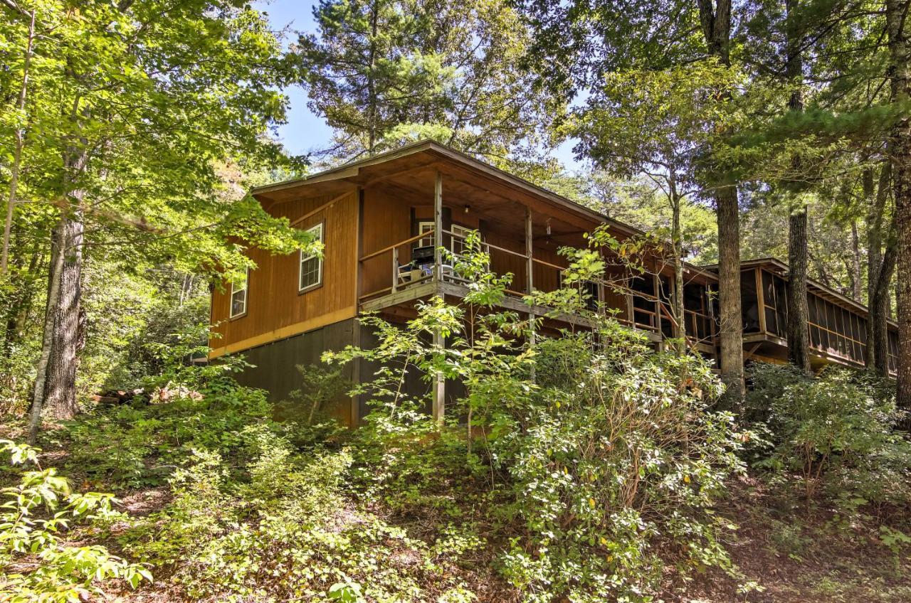 Lakefront Mountain Rest Cottage With Gas Fireplace! 왈할라 외부 사진